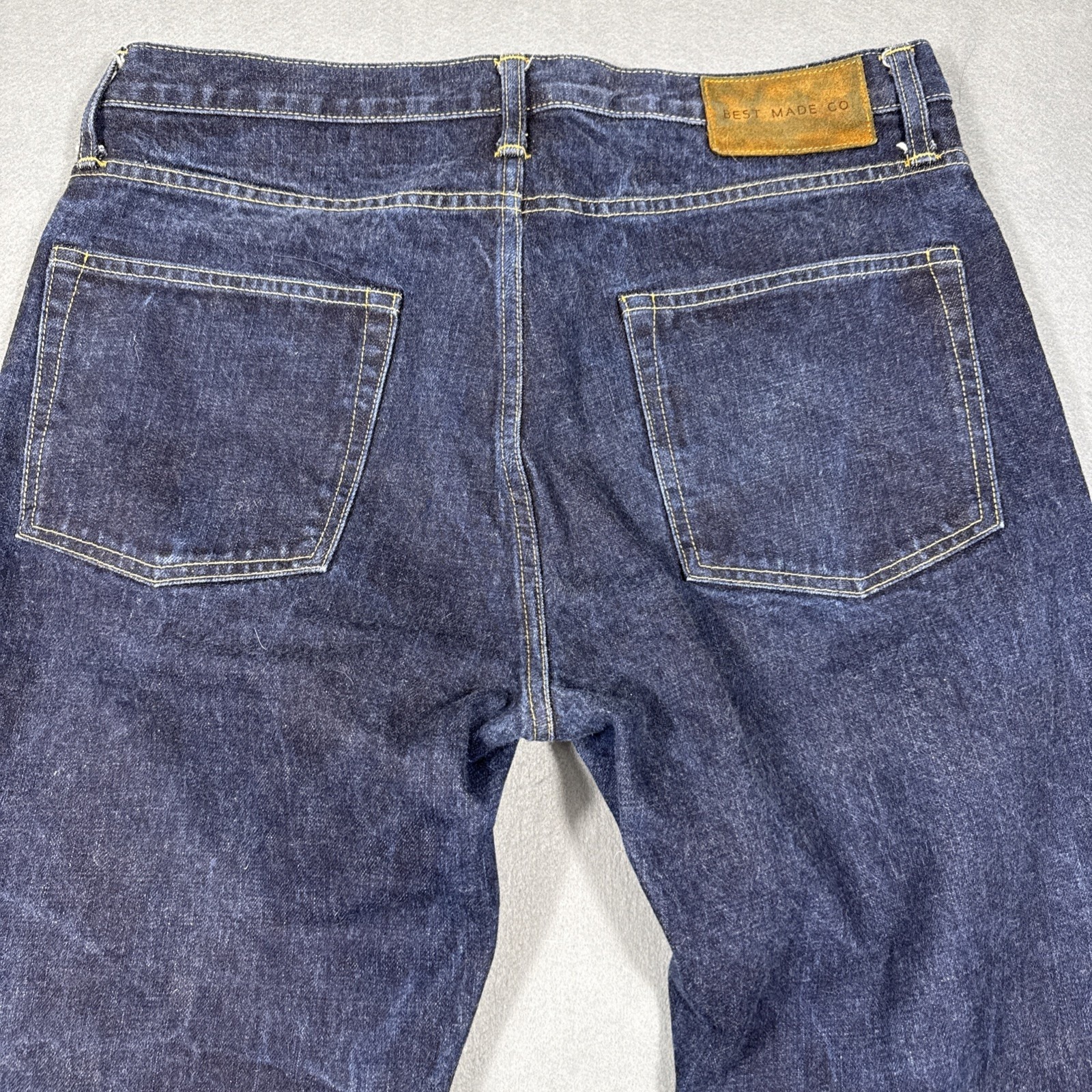 Best Made Co Selvage Denim Dark Blue Mens Size 35 Made In Usa